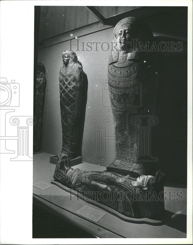 1980 Institute of Arts Egypt Mummy Detroit - Historic Images