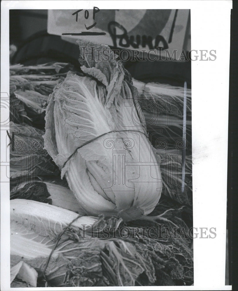 1977 Fruit Fair Chinese Cabbage Nappa - Historic Images