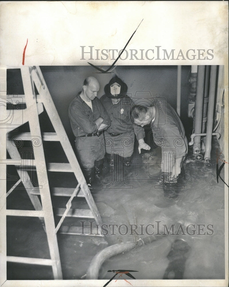 1961 Detroit Cobo Hall Pump Room Flooded - Historic Images