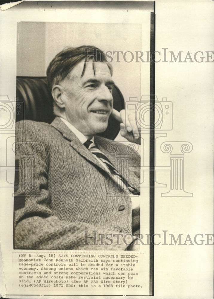 1968 Economist John Kenneth Galbraith - Historic Images