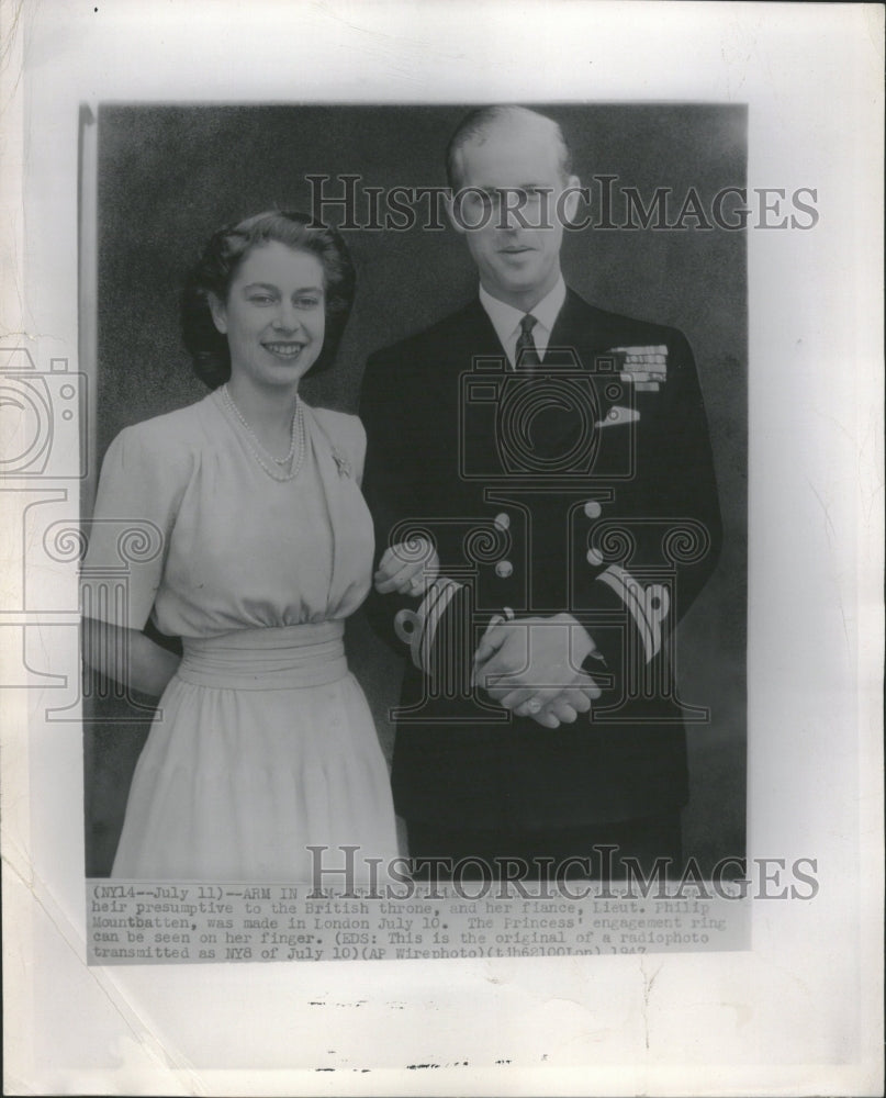 1947 Princess Elizabeth And Fiance - Historic Images