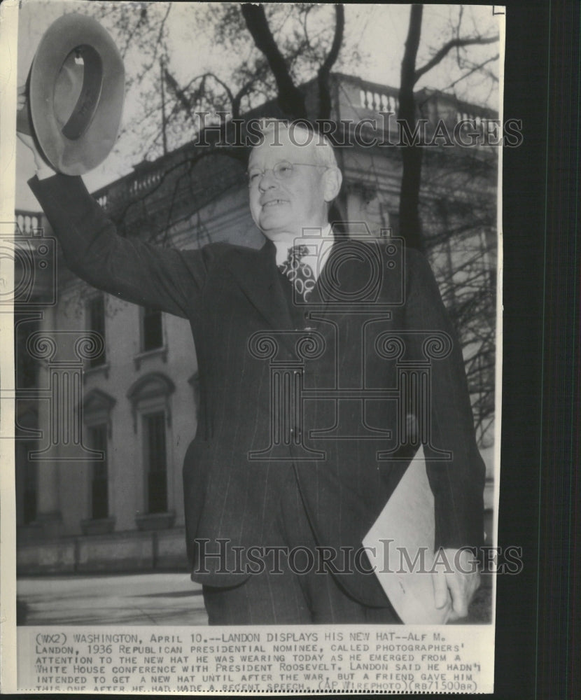 1936 Presidential Nominee Alfred Landon - Historic Images