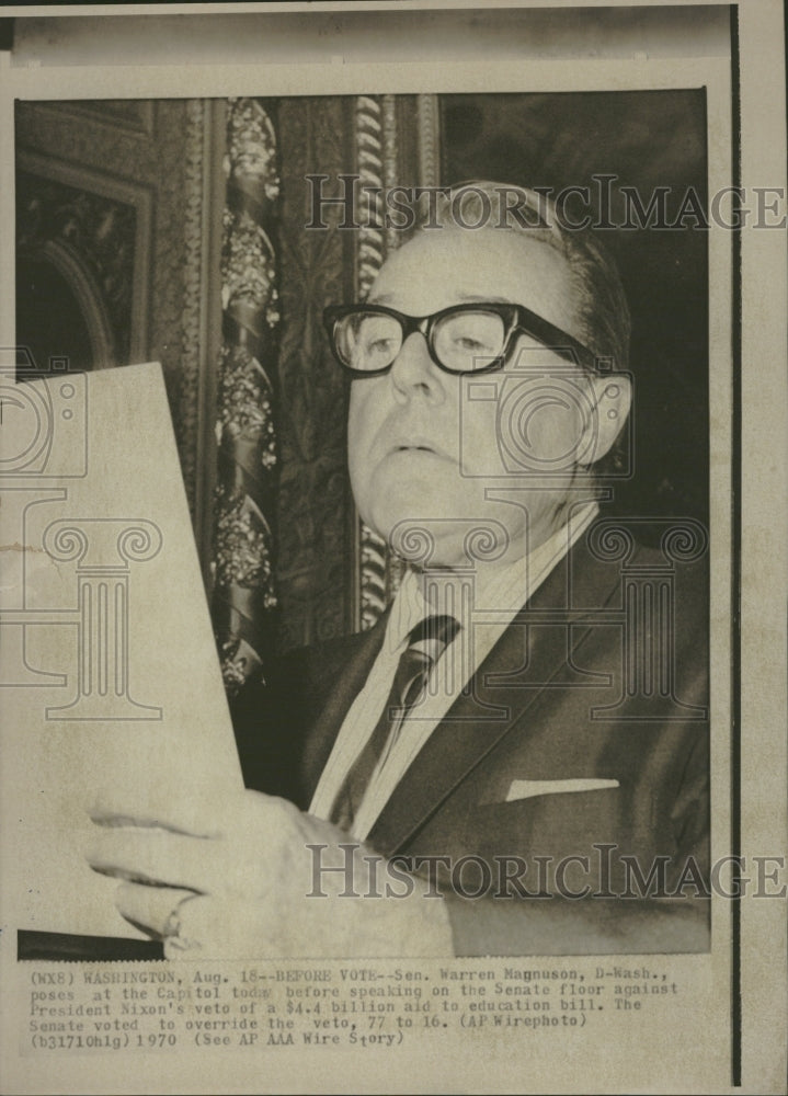 1970 Warren Magnuson United States Senator - Historic Images