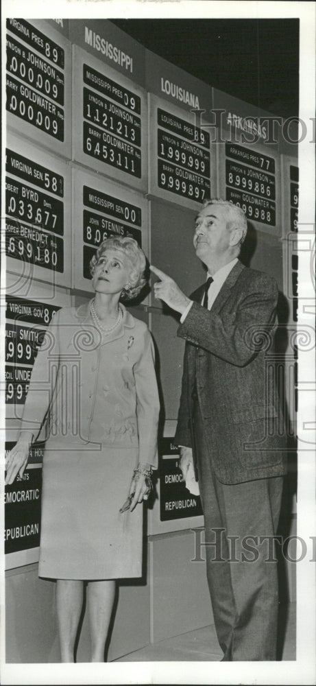 1965 Clare Boothe Luce And Howard K. Smith - Historic Images