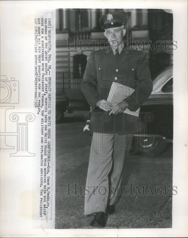 1951  Omar N Bradley Turman Chief Staff - Historic Images