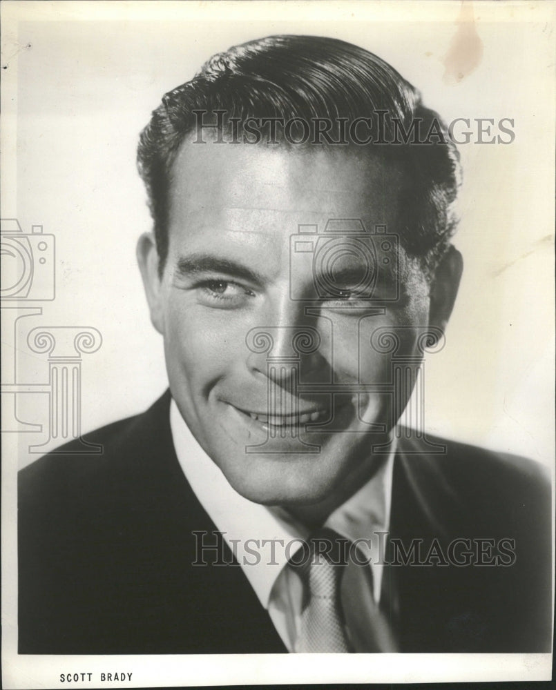 1957 Scott Brady American Film Actor - Historic Images