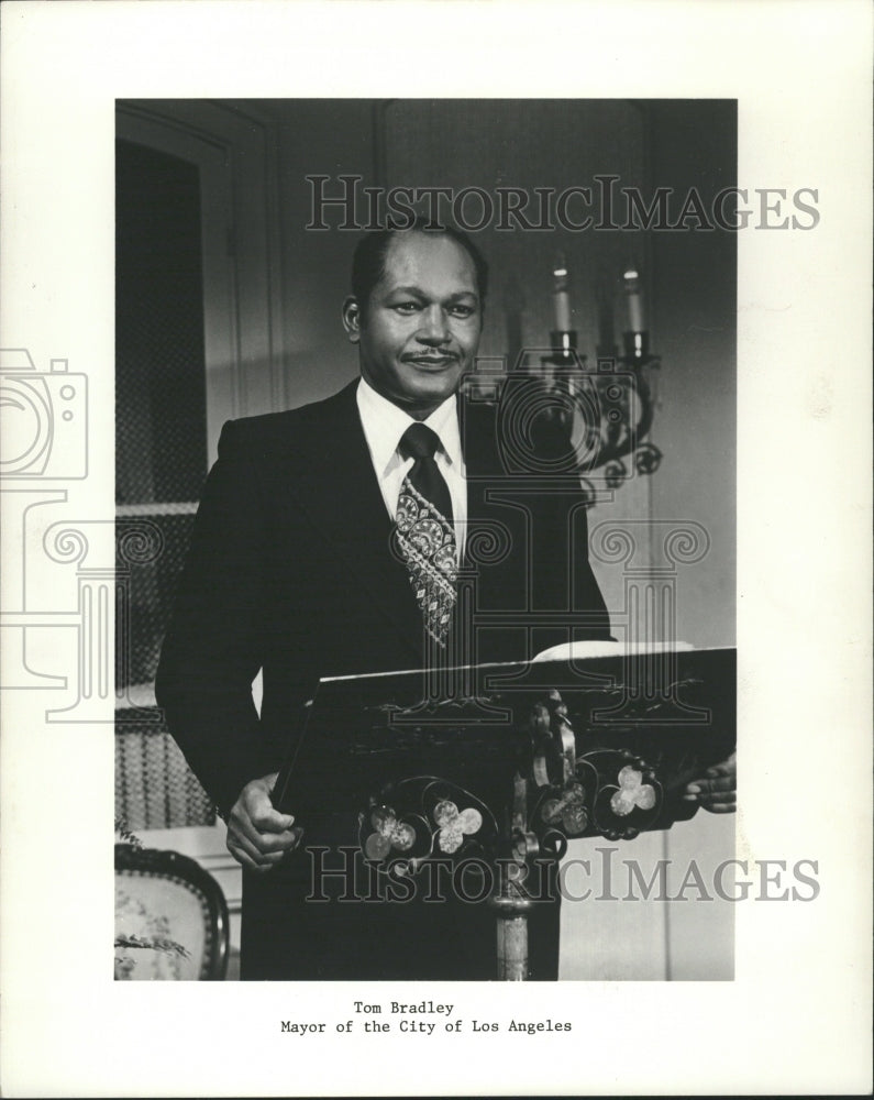 1974 Tom Bradley Mayor Los Angeles Calif. - Historic Images