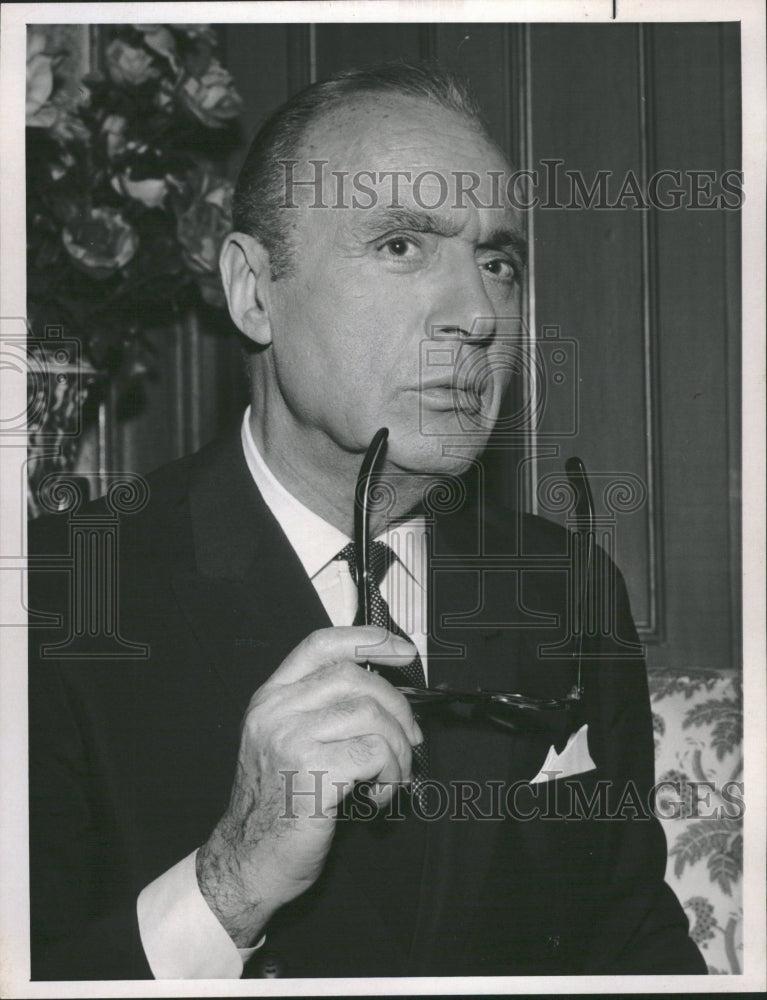 1965 Charles Boyer French Film Actor - Historic Images