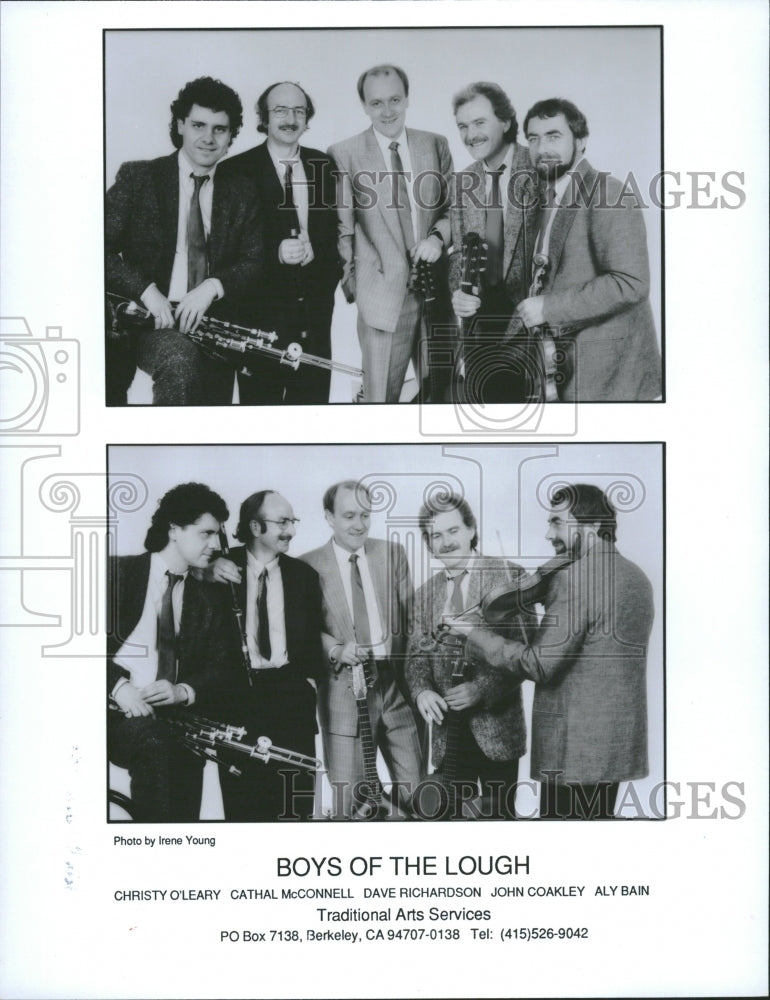 1991 Boys Lough Scottish Celtic Music Band - Historic Images