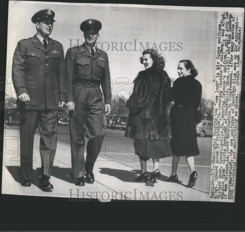 1948 Press Photo US AIR CORPS UNIFORM - Historic Images