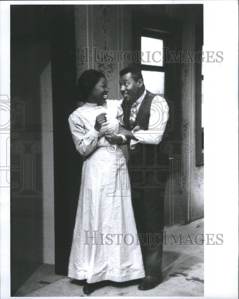 1991 Press Photo Sakunah DeLaney Det Repertory Theatre - Historic Images