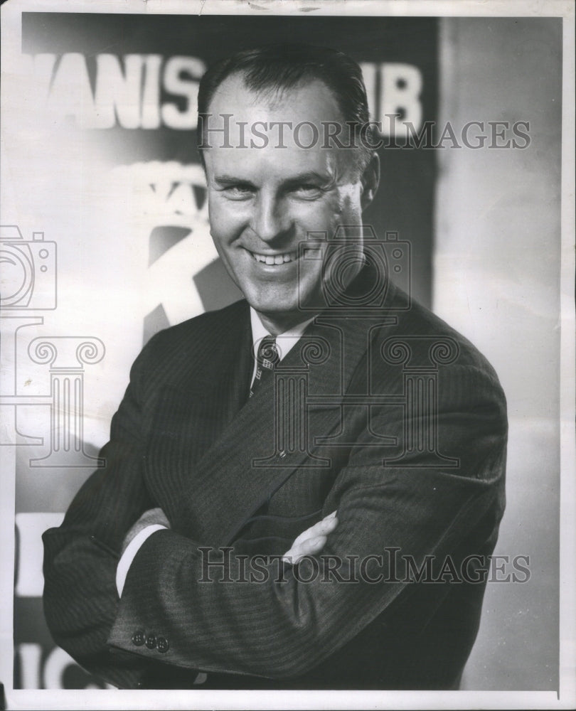 1953 Press Photo Omar W Stotts President of Detroit Au - Historic Images
