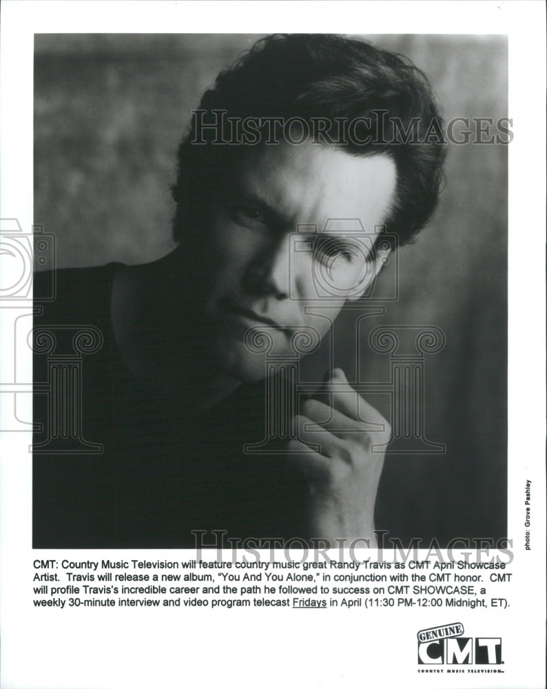 1999 Press Photo CMT RAndy Travis Show Case Artist - RRU01423 - Historic Images