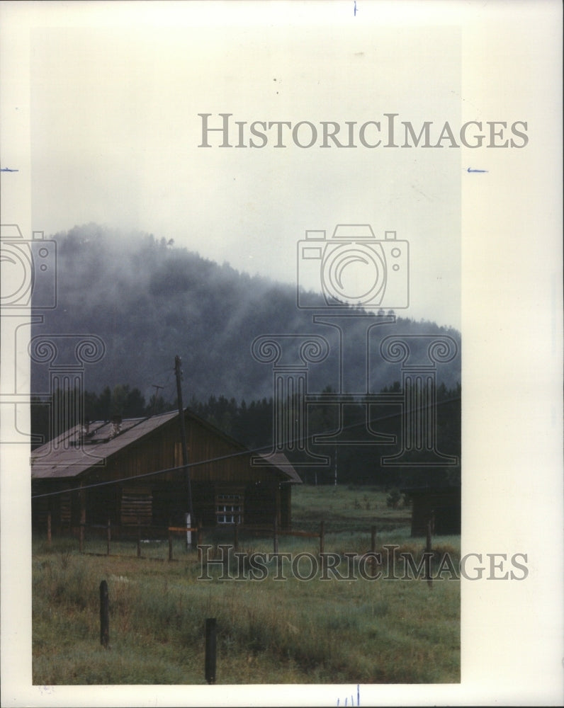 1991 Press Photo Alaska Russia America Forest Haze - RRU01455 - Historic Images