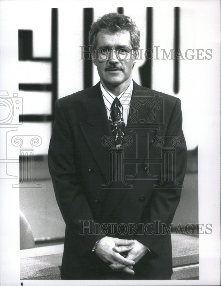 1991 Press Photo Alex Trebek Host Tell Truth Emmy Award - RRU01511 - Historic Images