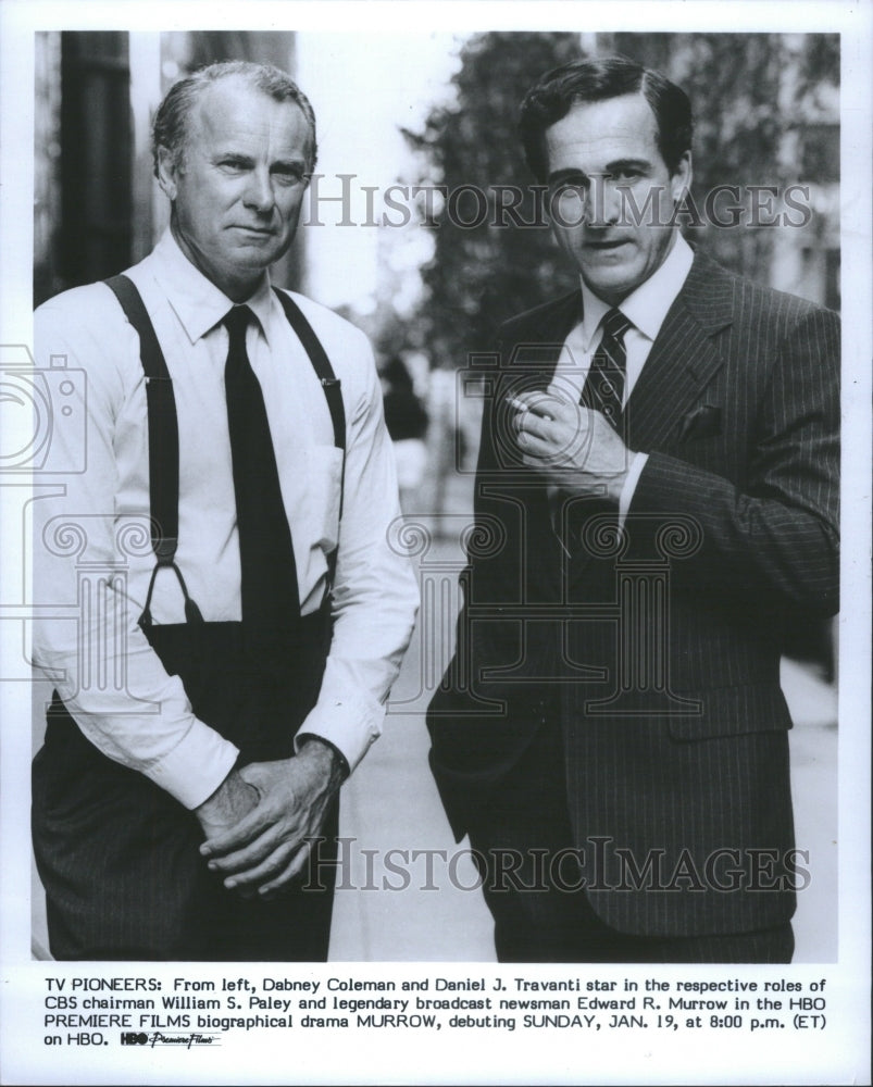 1986 Dabney Coleman Daniel J Travanti TV - Historic Images