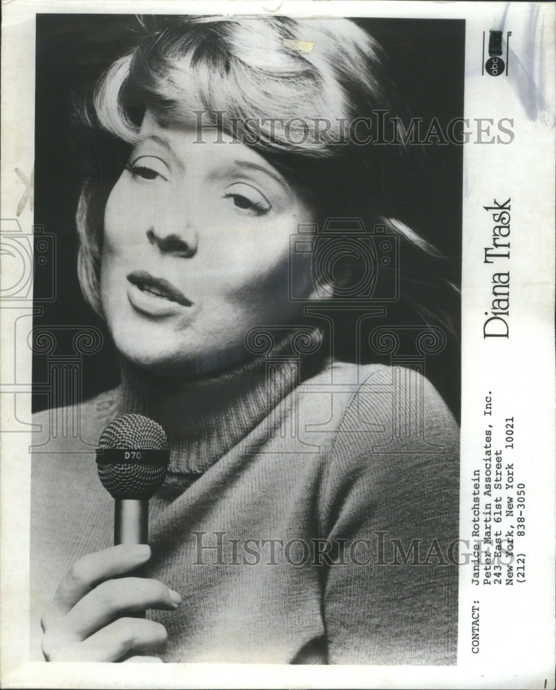 1976 Diana Trask American Pop Singer N Y RRU01619 Historic Images