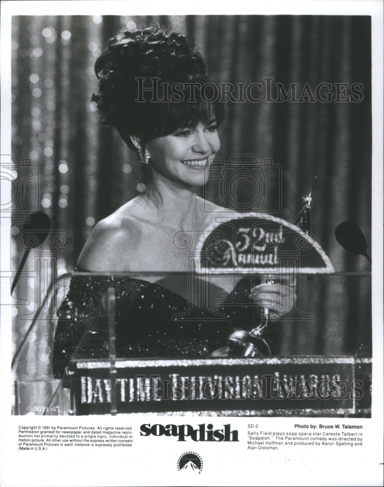 1991 Press Photo Sally Field Actress Soapdish Michael - RRU01937 - Historic Images