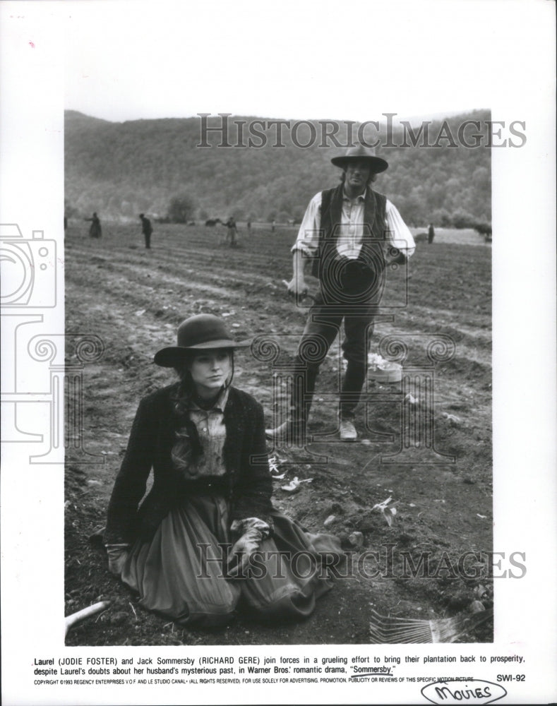 1993 Press Photo Jack Sommersby Sommersby Movie - RRU01985 - Historic Images