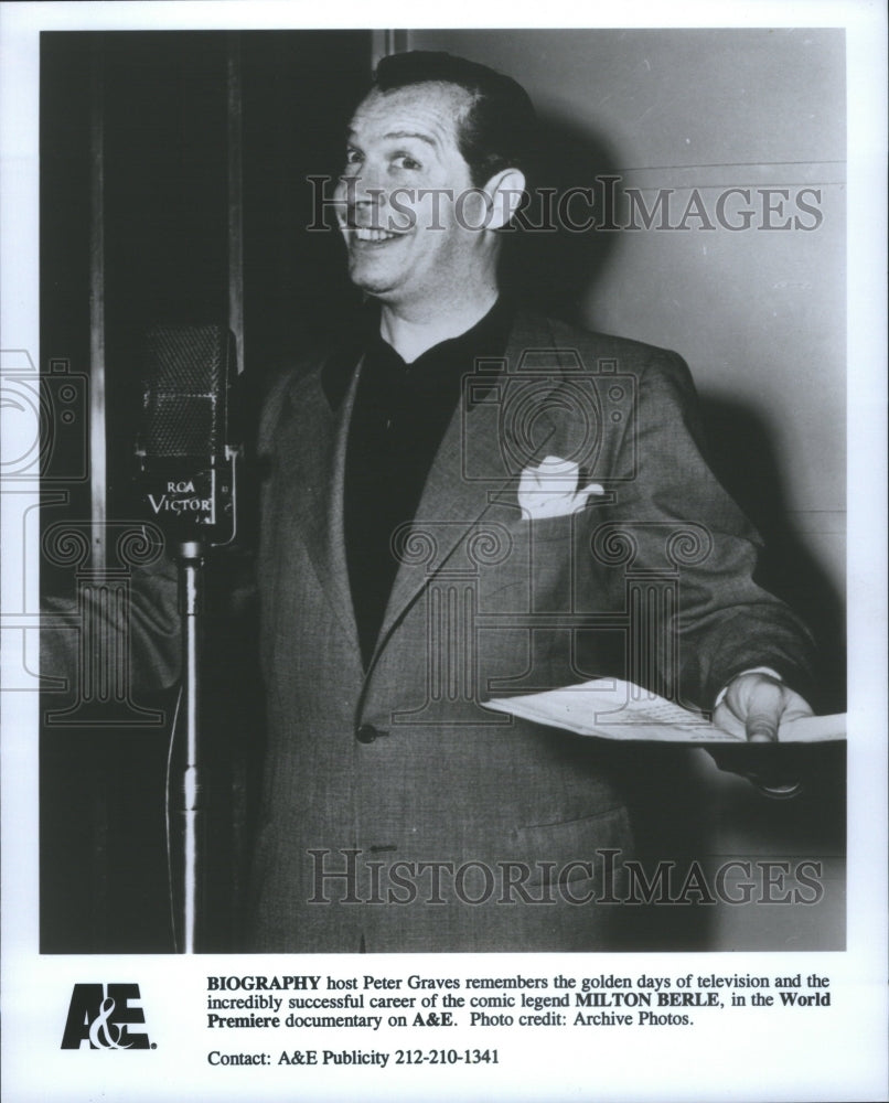 1994 Press Photo Milton Berle American Comedy Actor - Historic Images