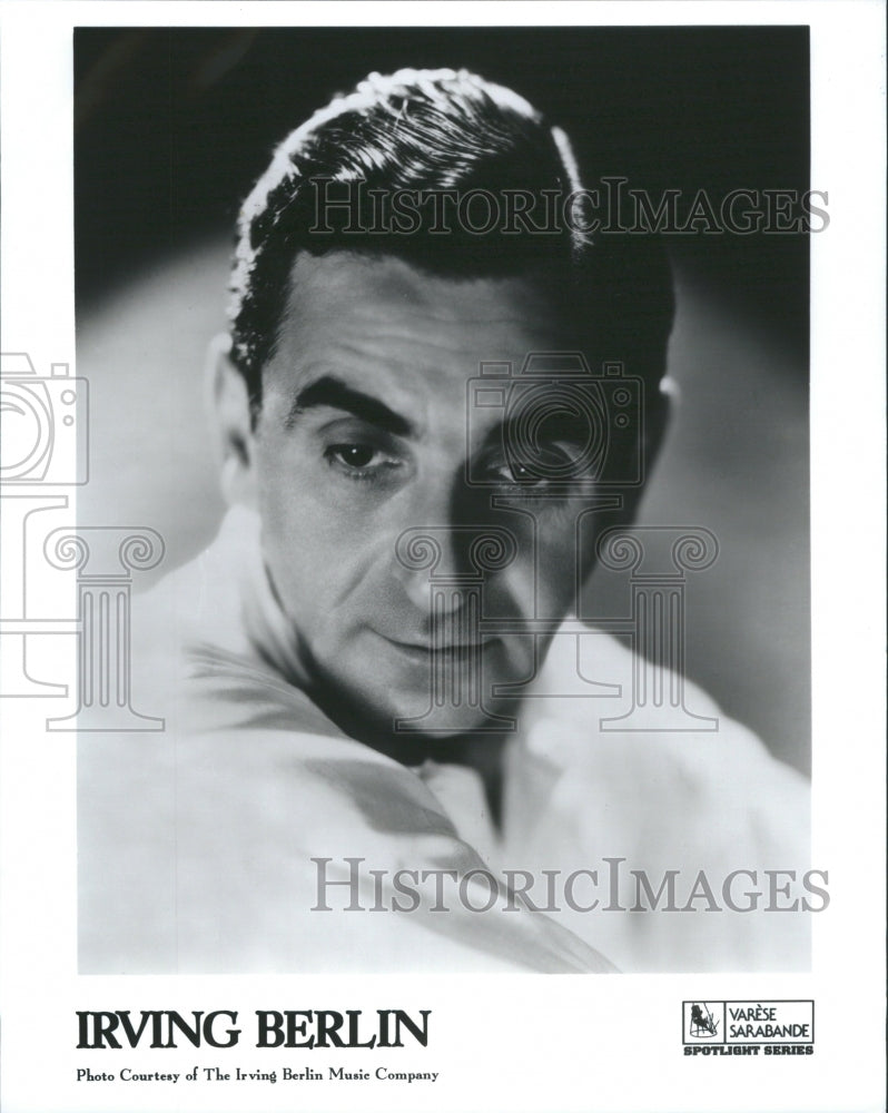 1996, Irving Berlin, closeup caption - RRU02235 - Historic Images