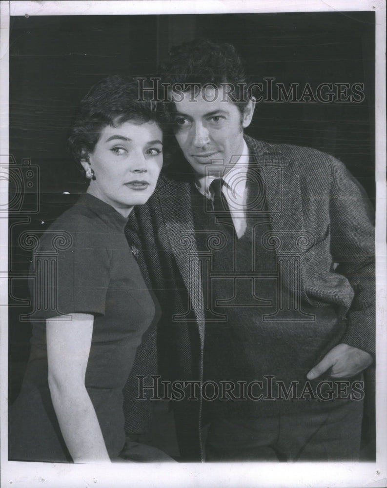 1959, Polly Bergen and Farley Granger, - RRU02341 - Historic Images