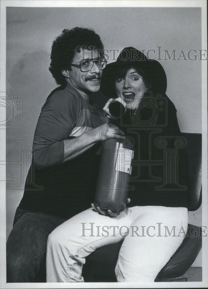 1980 Press Photo Mimes Berg And Prince - Historic Images