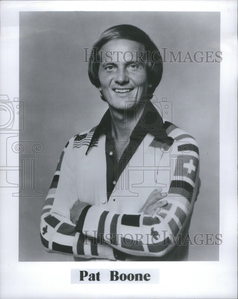 1980 Press Photo Pat Boone American Actor singer Writer - Historic Images