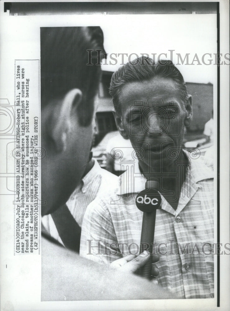 1966 Press Photo Chicago Student Nurse Murders Hero - Historic Images