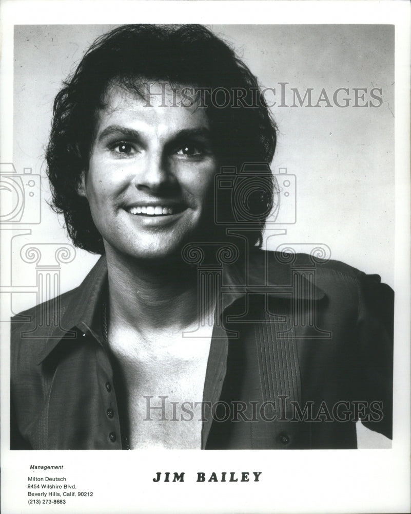 1974 Headshot Of Impersonator Jim Bailey - Historic Images