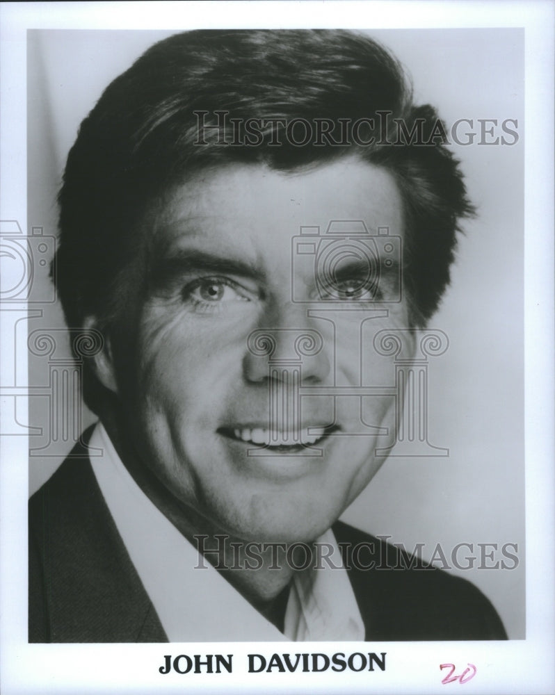 1990, Singer Actor Host John Davidson - RRU03405 - Historic Images