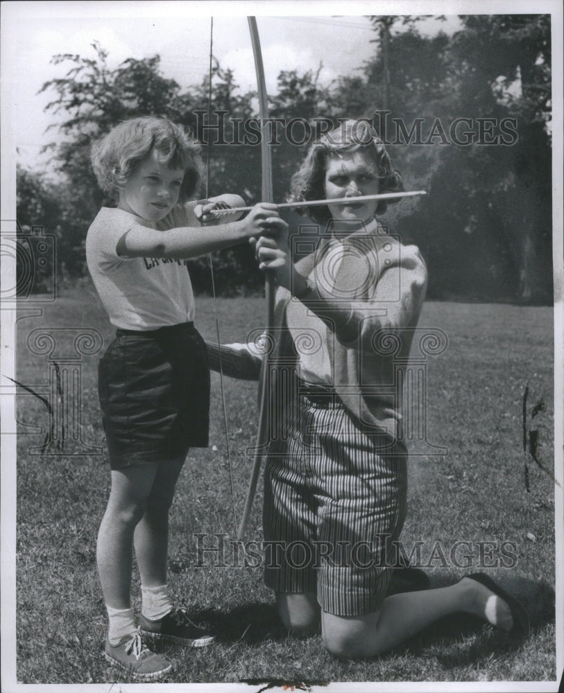 1958 Joan Fisher (counselor) for the Camp - Historic Images