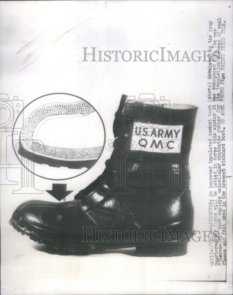 1965, Thermo-Dry Army Boot Test Korea Rubber - RRU04031 - Historic Images