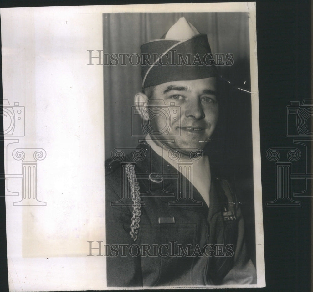 1951 Press Photo Scarf Master Sgt.Joe Willis Roanoke - Historic Images