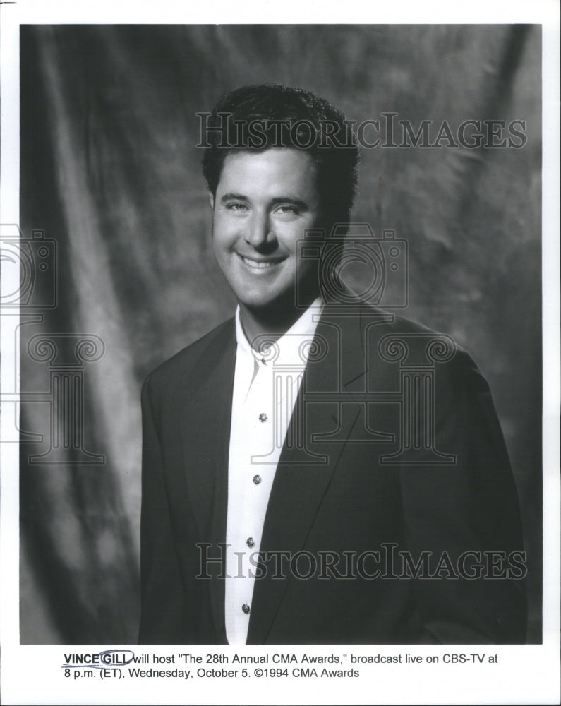 1994 Press Photo Vince Gill TV Host Singer Songwriter - RRU04547 - Historic Images