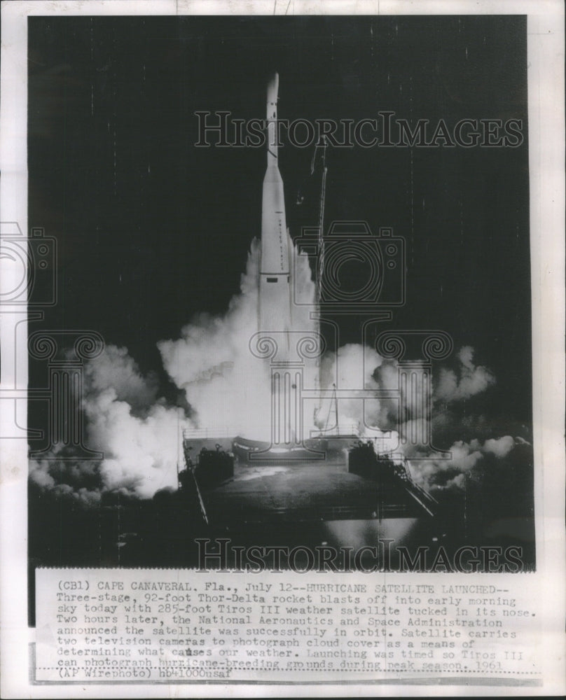 1961 Thor-Delta Rocket blasts off - Historic Images