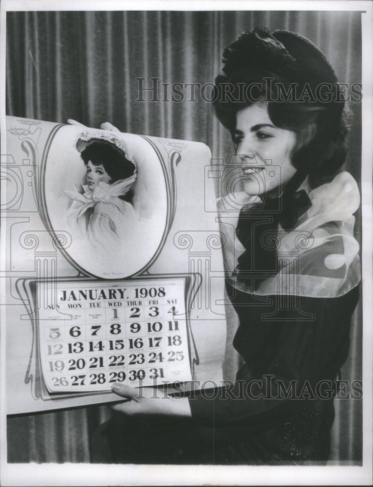 1964 Press Photo Willa Sweeney 1908 Fashion Calendar - Historic Images