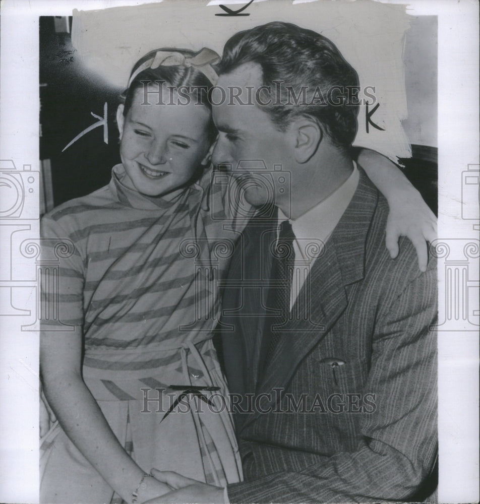 1950, Dr Peter Lindstrom With Daughter - RRU04991 - Historic Images