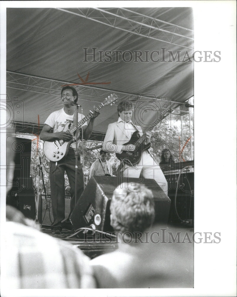 1987 Press Photo Lil Ed Blues Music Group Entertainers - RRU05001 - Historic Images