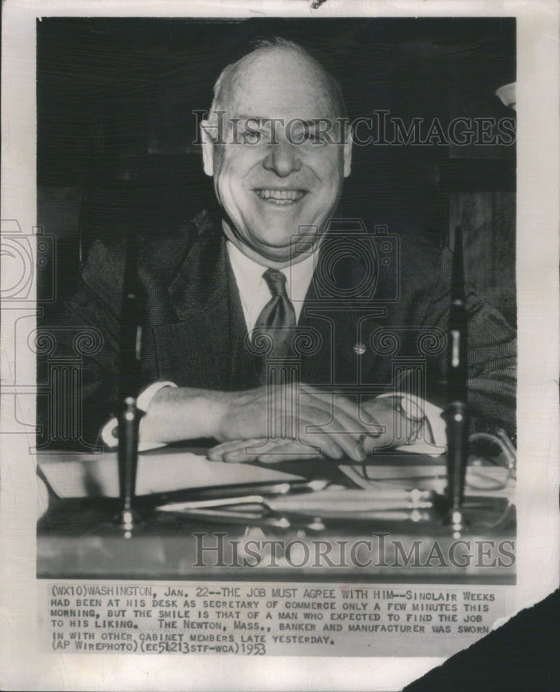 1953 Sinclair Weeks Secretary Commerce US - Historic Images