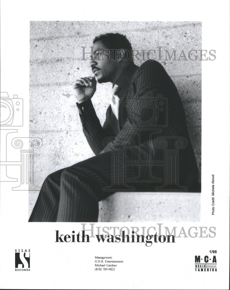 Press Photo Keith Washington Actor Musician - Historic Images