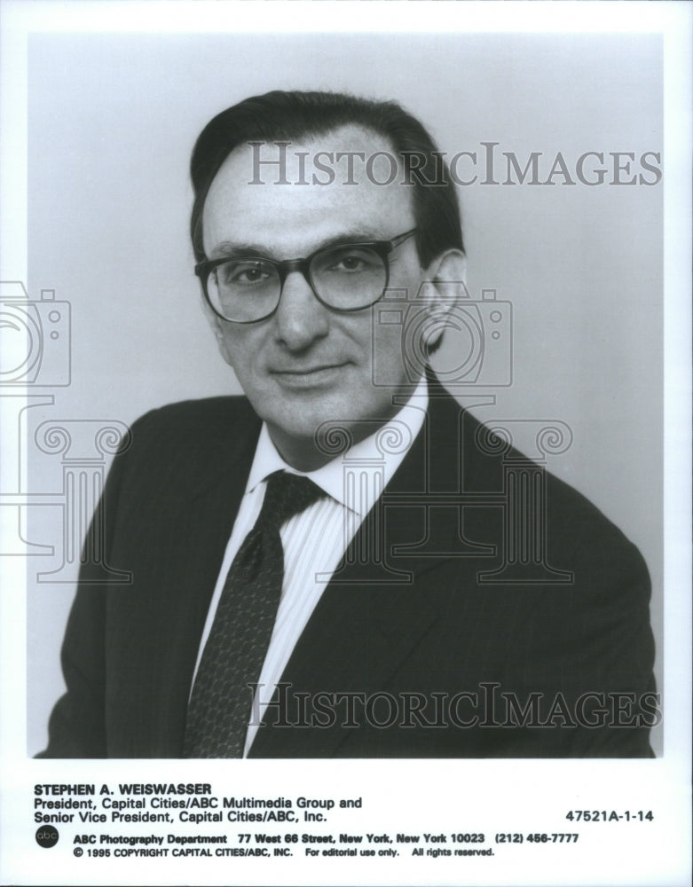 Press Photo Stephan A Weiswasser ABC Media President - RRU05185 - Historic Images