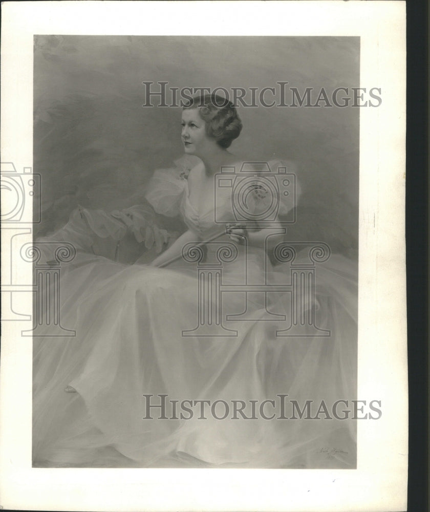 1939 Mrs.Clarence Daly, Photograph O. Roach - Historic Images