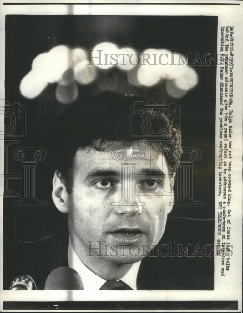 1971 Ralph Nader Activist Democrat Critic - Historic Images