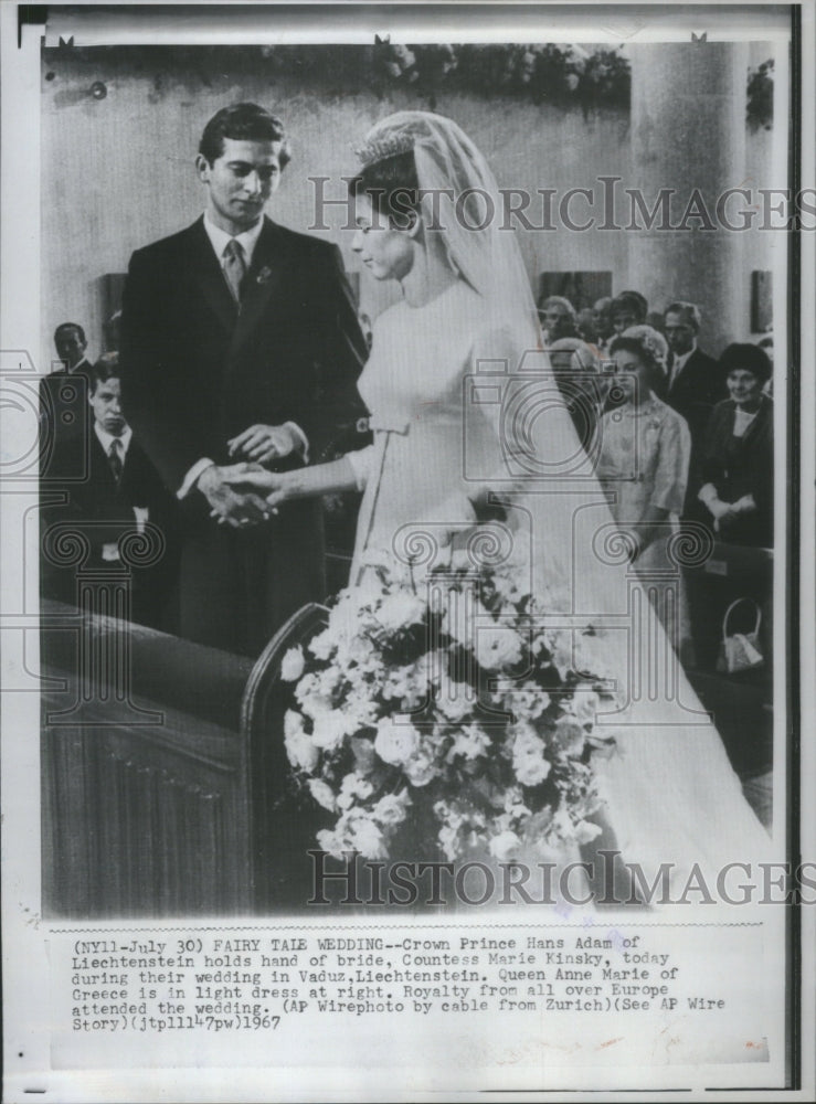 1967 Press Photo Crown Prince Hans Adam marries - RRU06185 - Historic Images