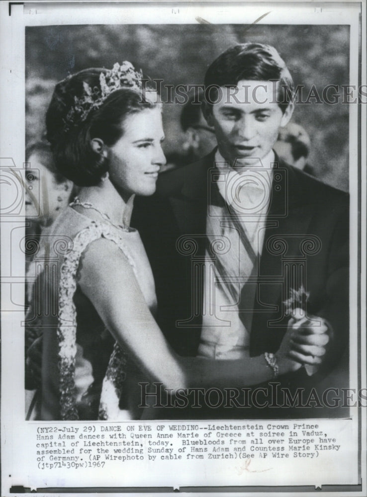 1967 Press Photo Crown Prince Hans Adam Anne Marie Eve - RRU06187 - Historic Images