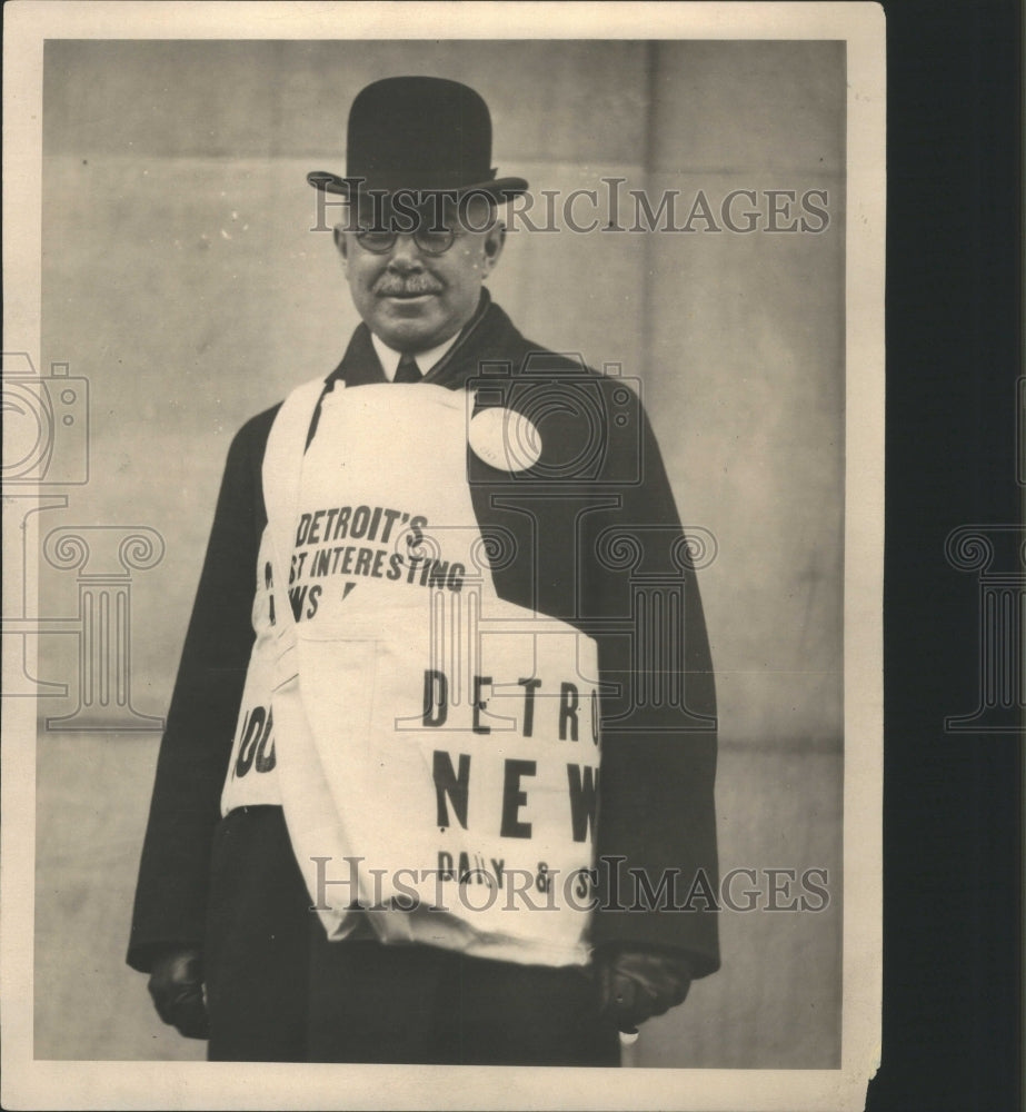 1922 Press Photo Ed William Pipp Banner Detroit News - Historic Images