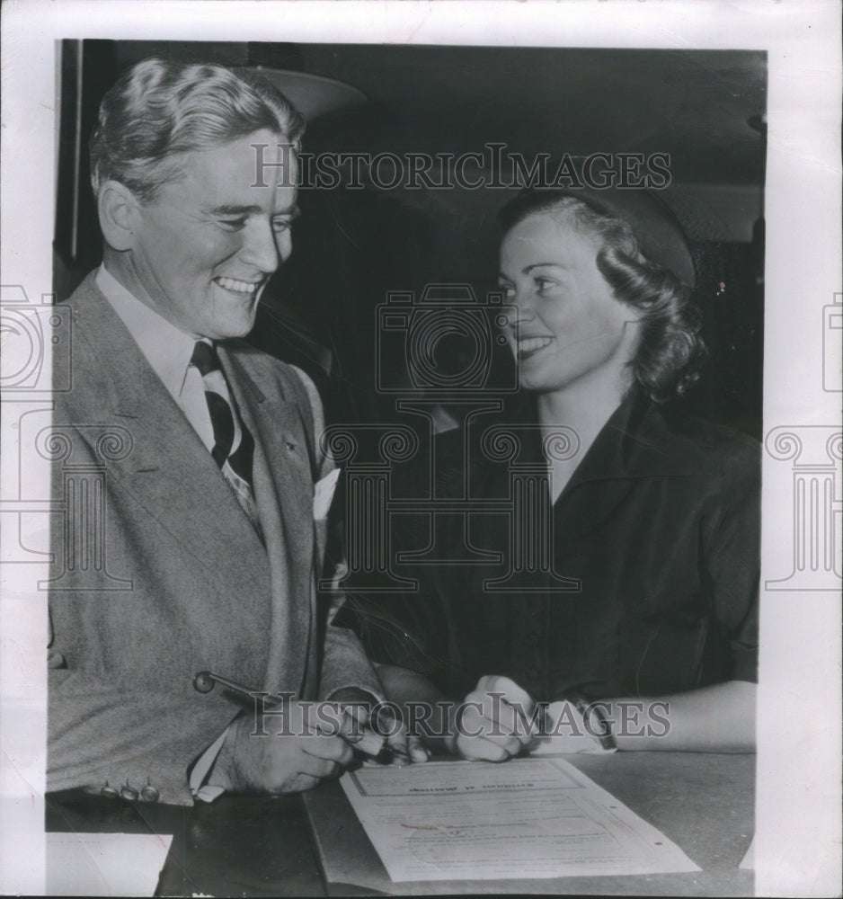 1949 Fuller Warren Florida Governor Wife - Historic Images