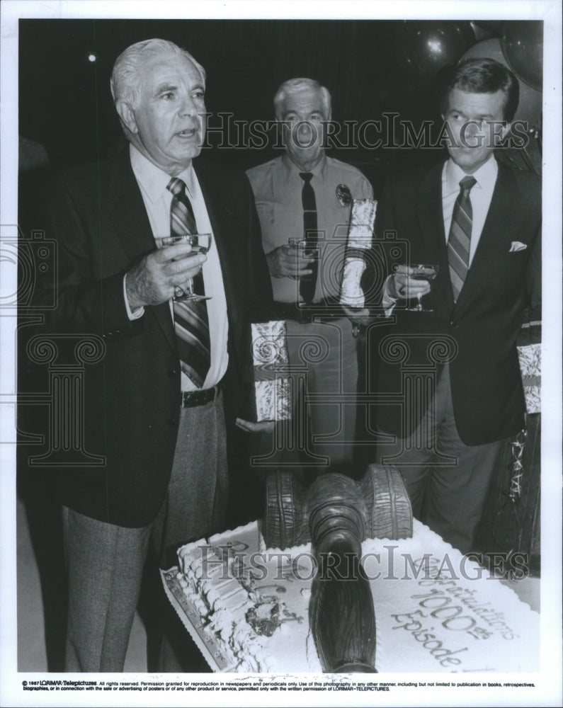 1988 Press Photo Judge Joseph Wapner People Court Rusty - Historic Images