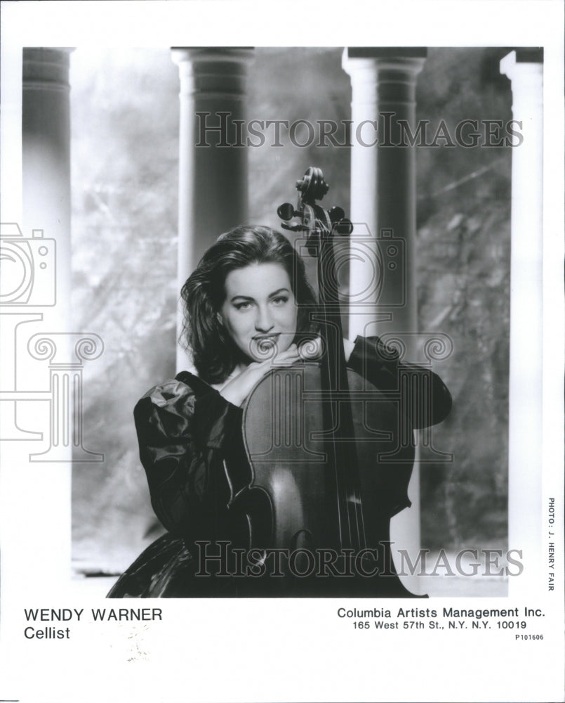 1997, Wendy Warner Cellist Columbia Artists - RRU07295 - Historic Images